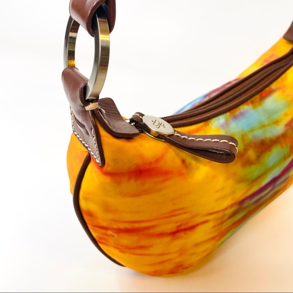 Donald J Pliner Mini Watercolor Hobo Bag flawed - Picture 8 of 16